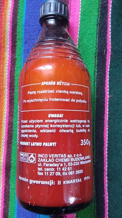 Buwi - pasta do parkietów - retro - stara butelka