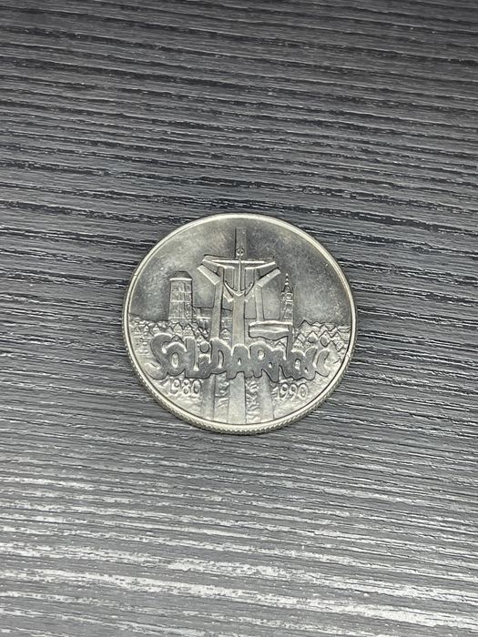 Solidarność 10000 zł złotych 1990 dziesięciolecie moneta polska 10 tys