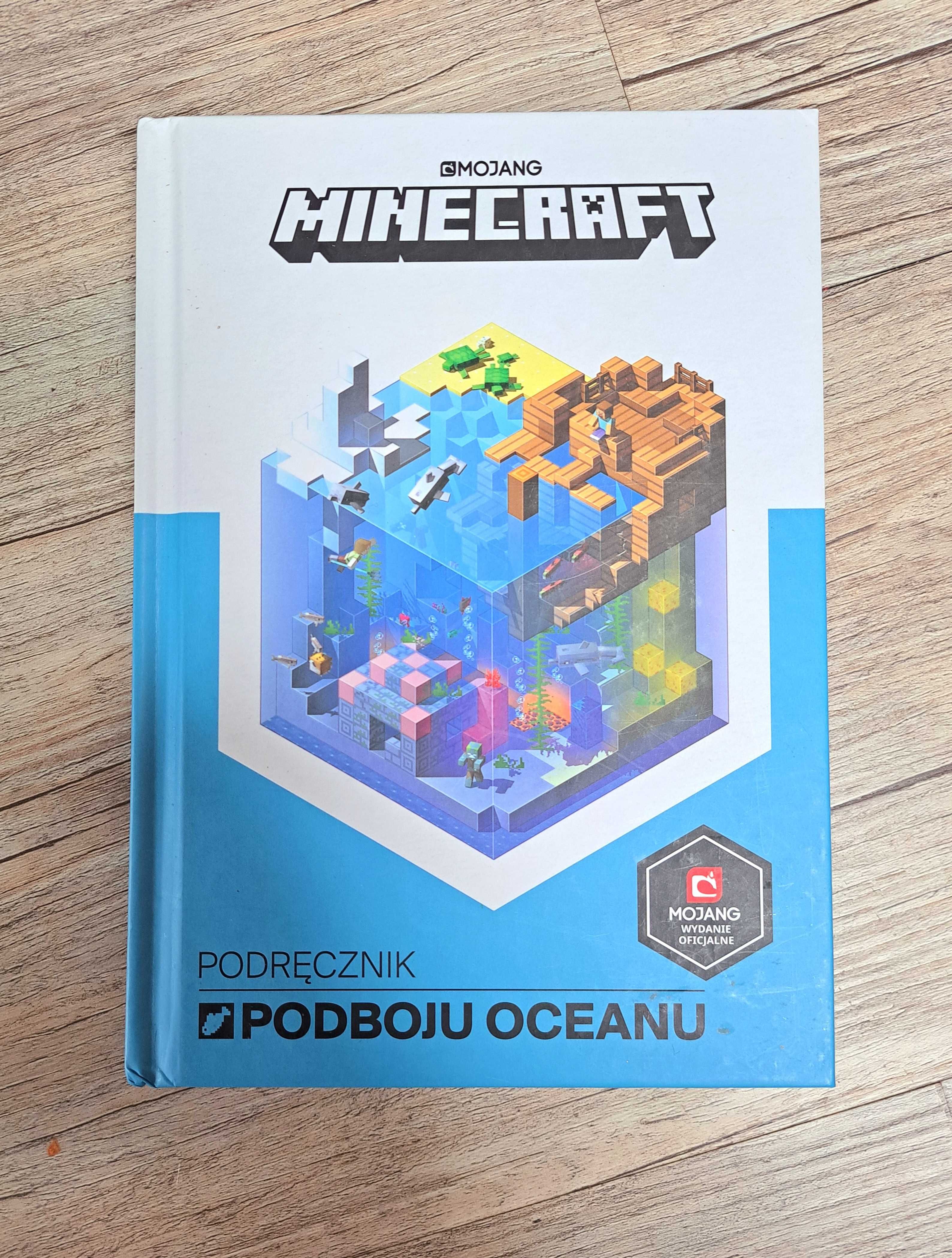 Książka Minecraft Podręcznik podboju oceanu.