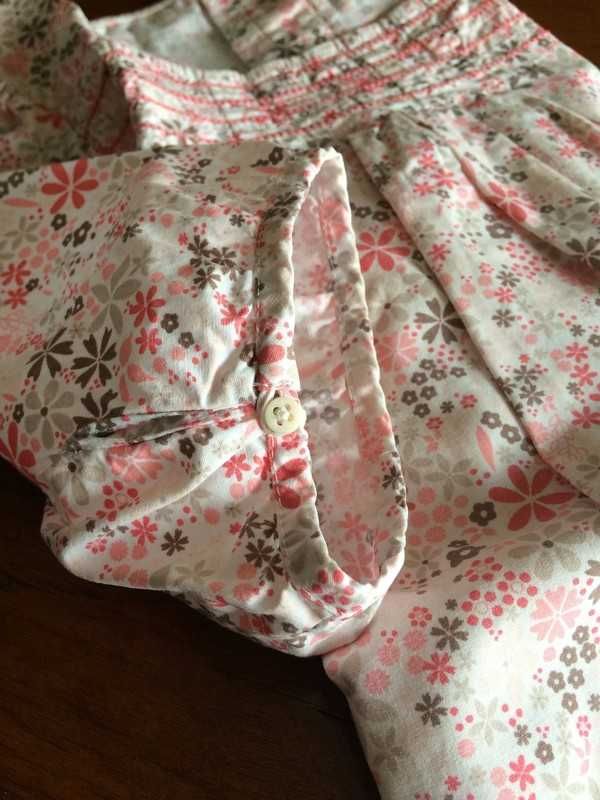 Blusa/túnica de menina padrão floral