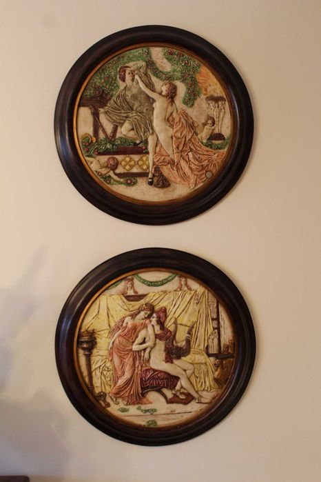 Quadro redondo em marfinite