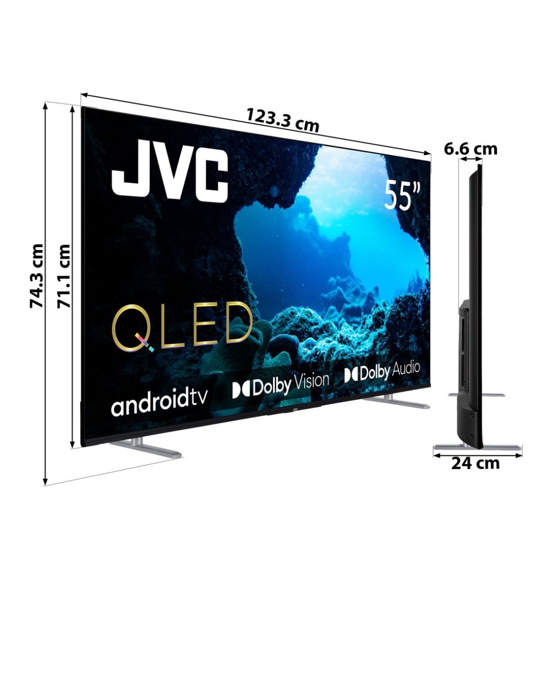 QLED 4K Android TV 55"