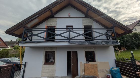 Balustrada stalowa wewnętrzna zewnętrzna