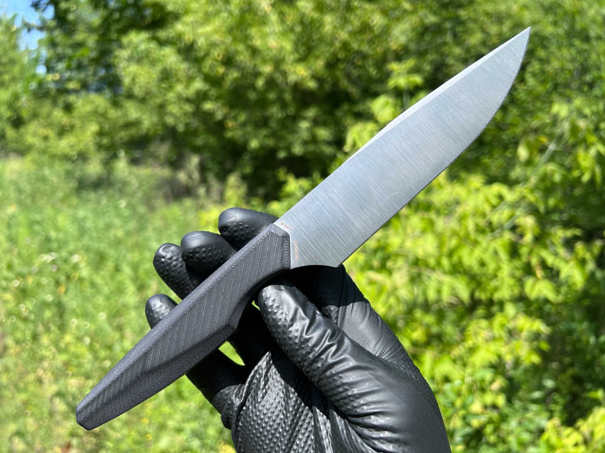 Кухонний ніж Vero Engineering Utility, Black G-10, Belt Satin Nitro-V