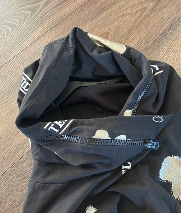 Bawełniana czarna bluza z kapturem teddy collection r. S-M uniwersalny