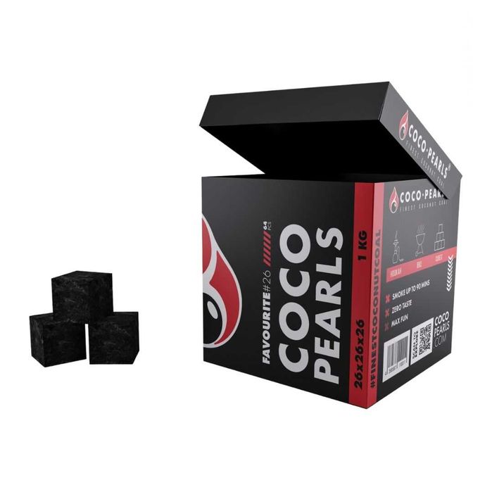 COCO PEARLS | Węgiel do Fajki Wodnej Shisha 1,5kg 26mm BOX