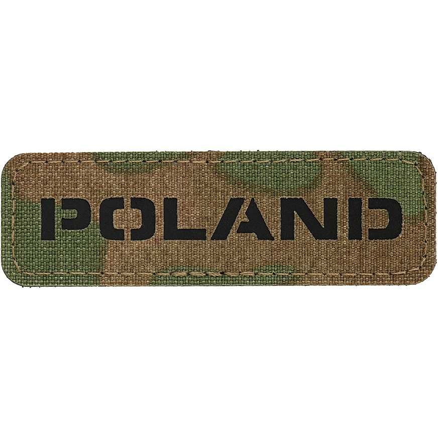 M-Tac Naszywka Patch Poland Laser Cut Multicam/Black