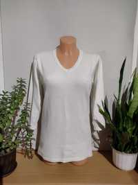 Podkoszulek dres zimowy ciepły bluzka dresowa biała M