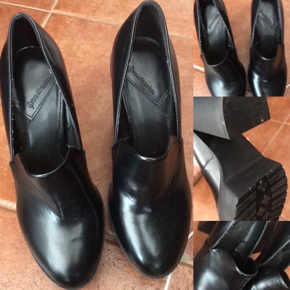 Sapatos pretos ( usado só uma vez) n37-38