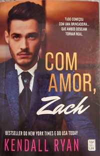 "Com Amor, Zach" da autora Kendall Ryan