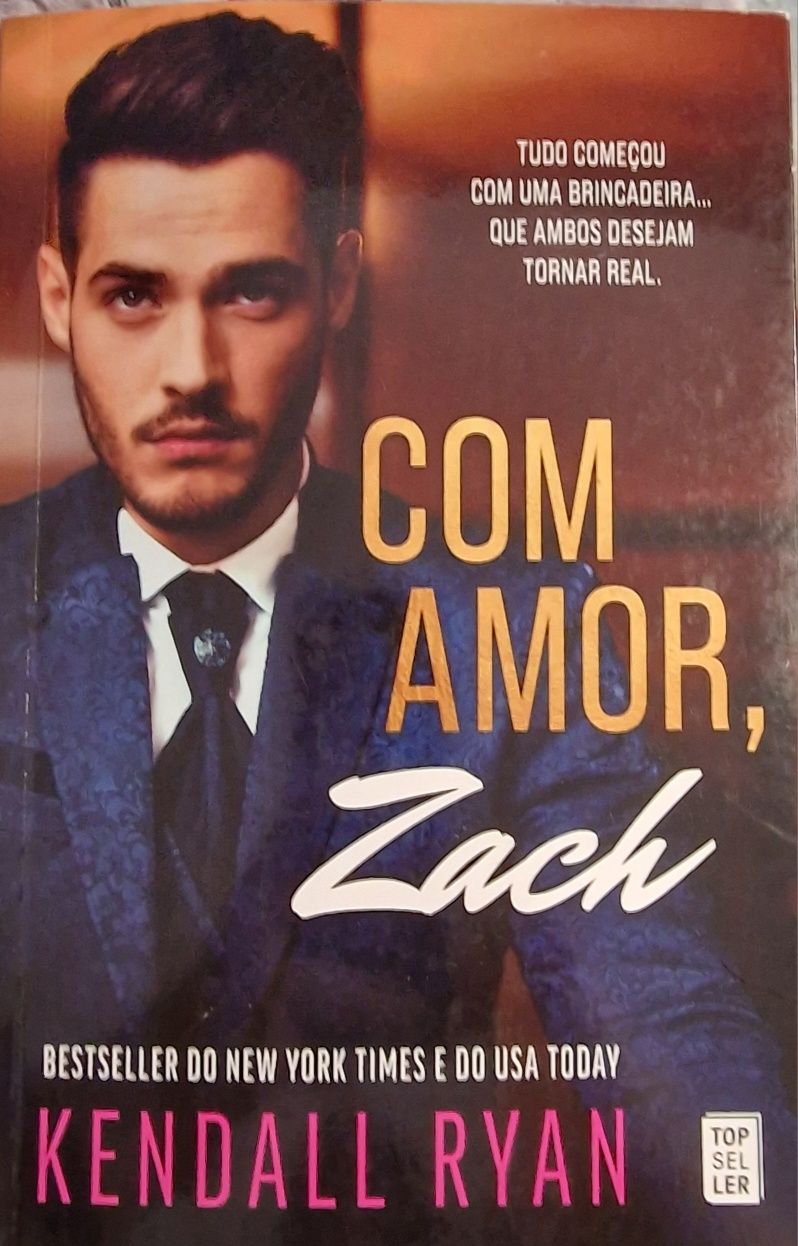 "Com Amor, Zach" da autora Kendall Ryan