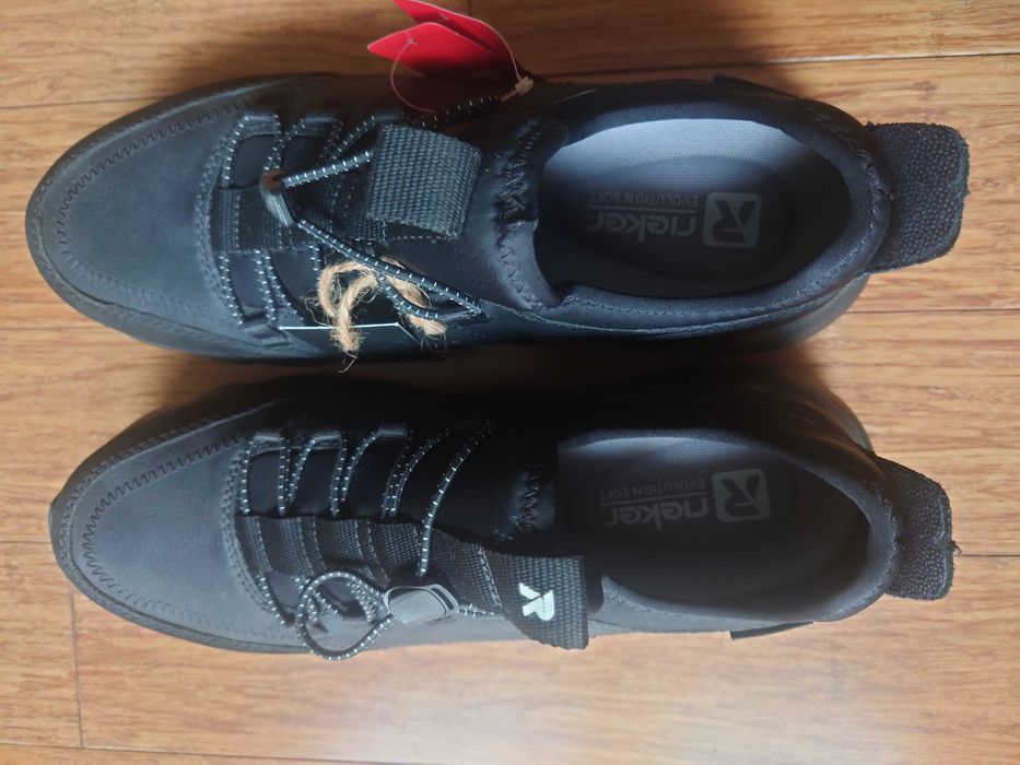 Buty męskie Sneakersy RIEKER czarne, r.43