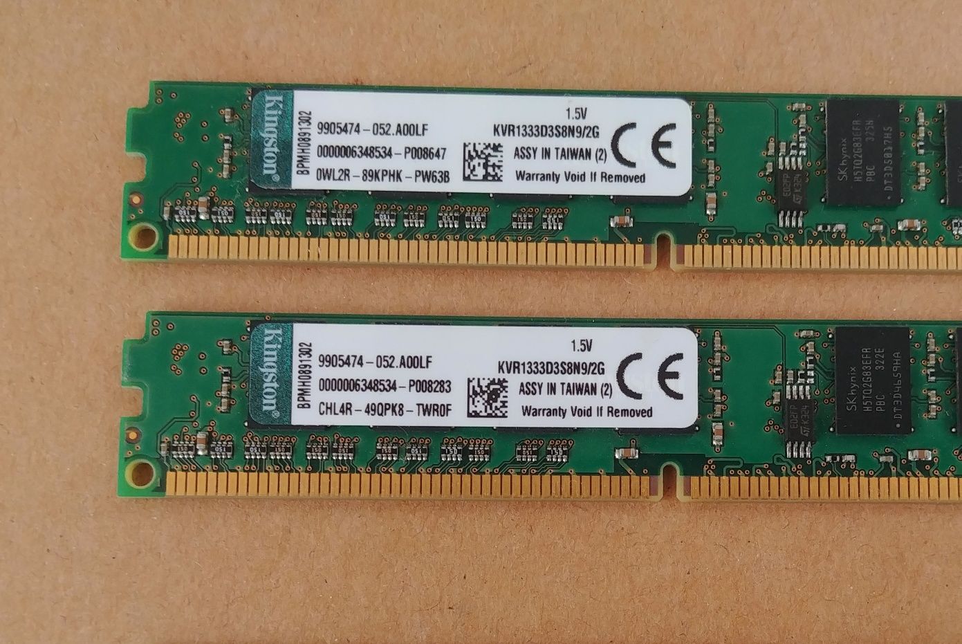 Оперативна пам'ять ОЗУ ddr3 8gb (4шт по 2gb) Kingston low profile