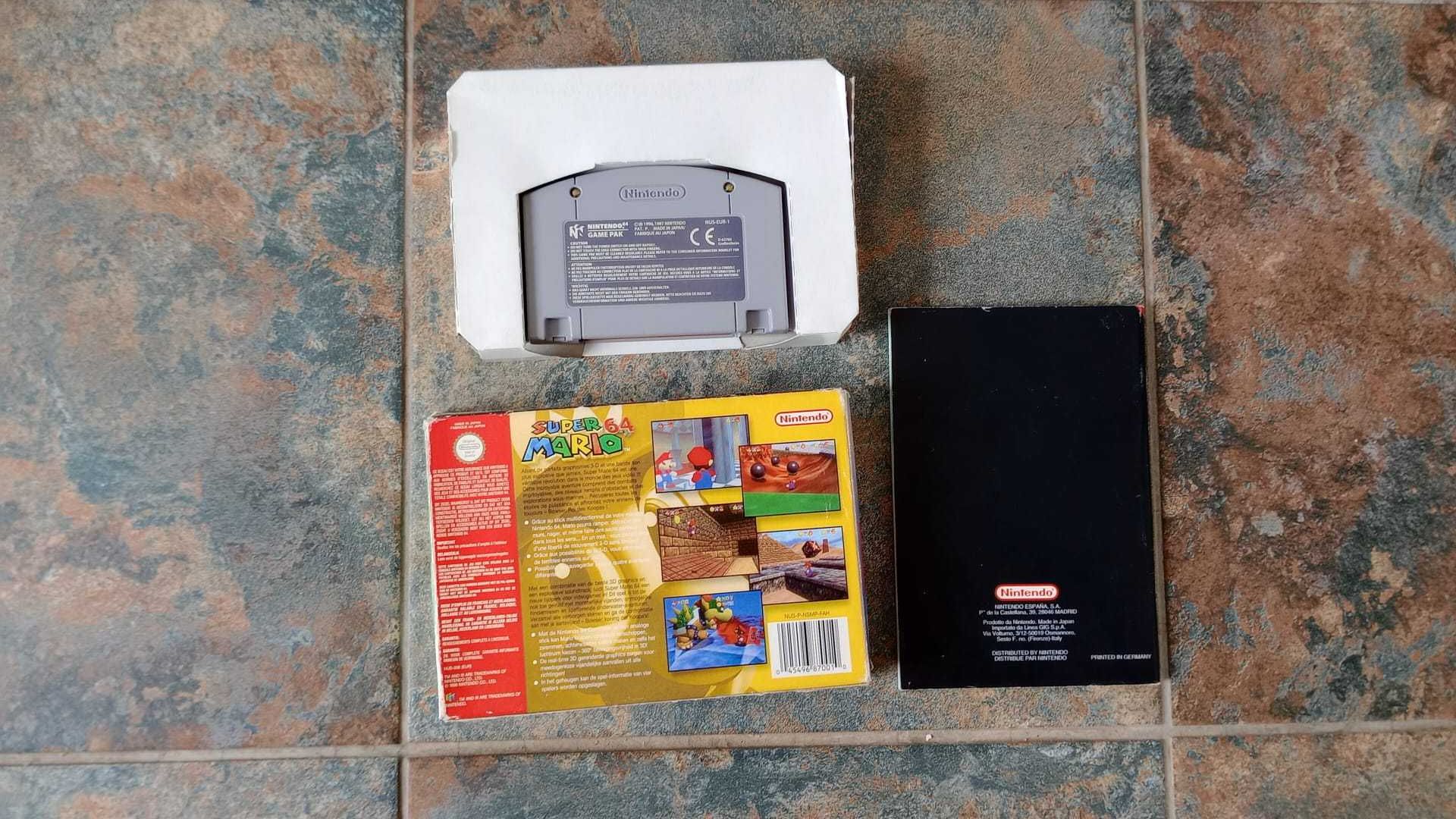 Mario 64 completo em caixa, Mortal Kombat trilogy e Pokemon Stadium 2