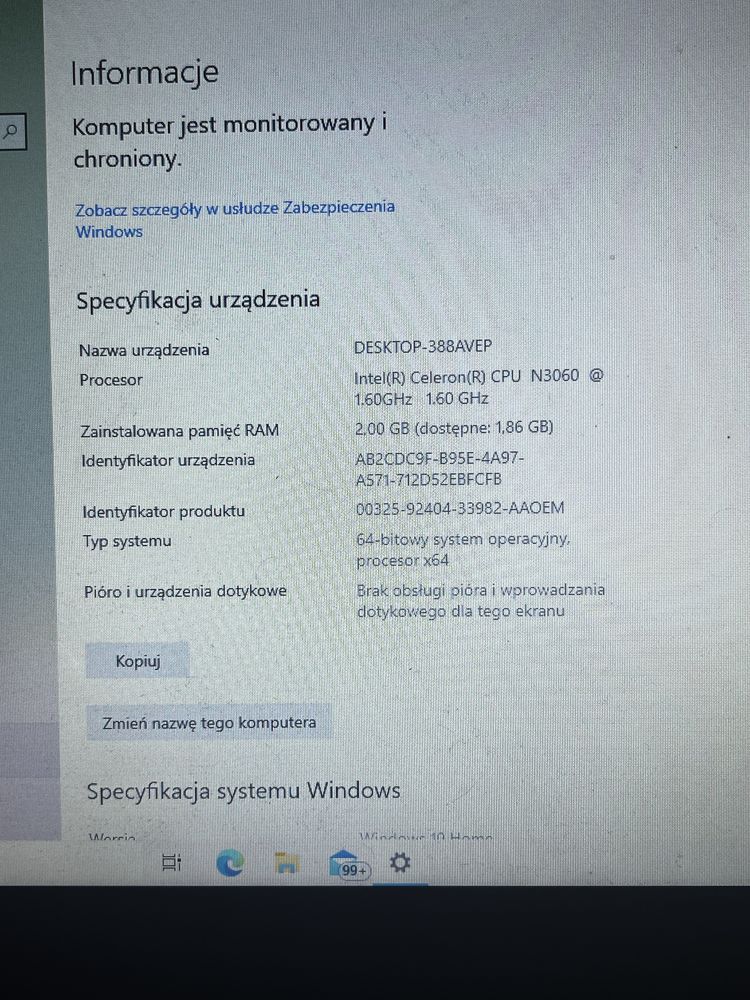 Laptop Lenovo ideapad 100S-14IBR