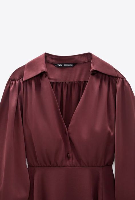 Плаття сукня міді жіноче Zara 4387/264/681 XS Бордове