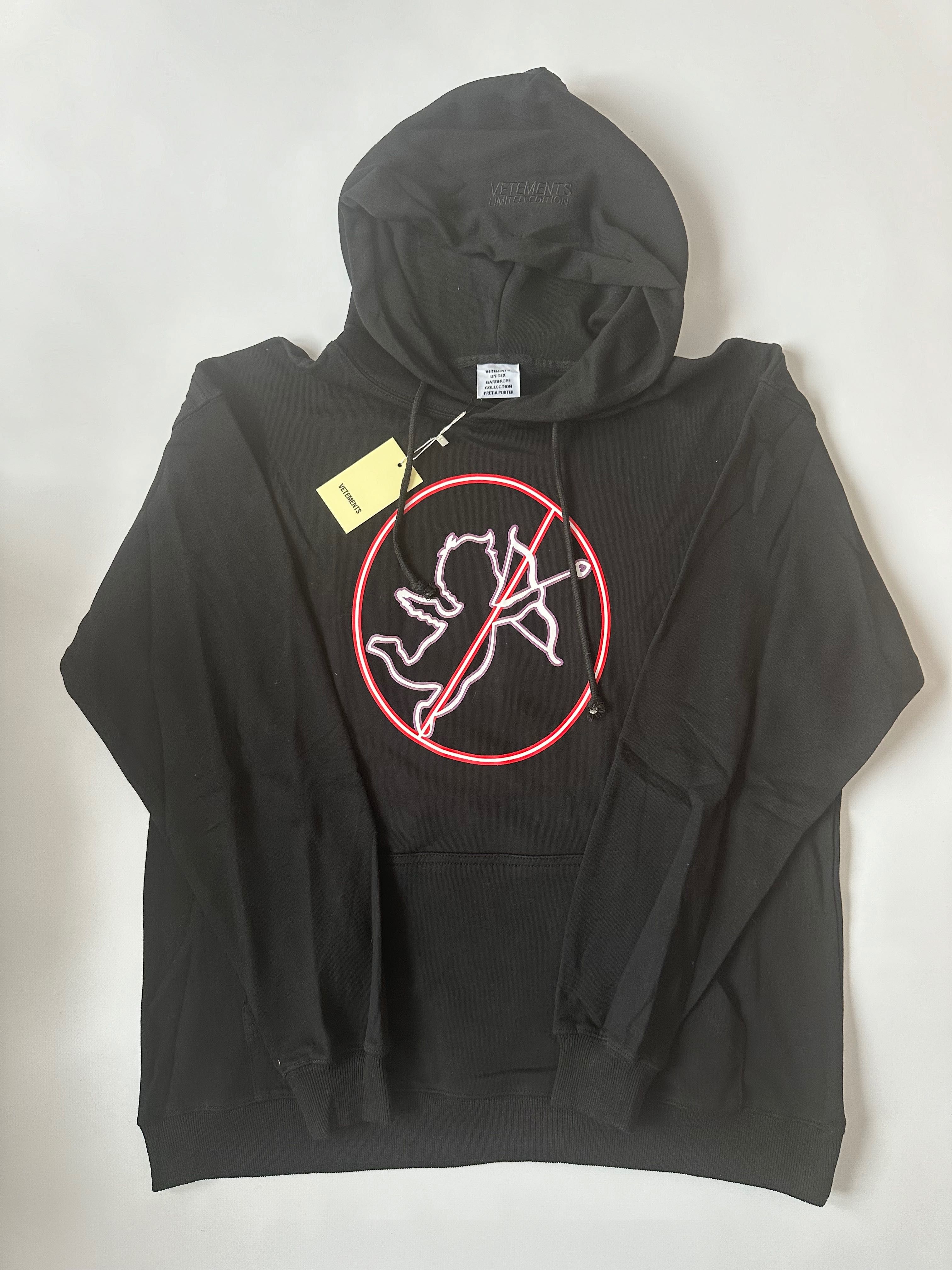 Bluza z kapturem Vetements Not Time for romance black Hoodie oversize