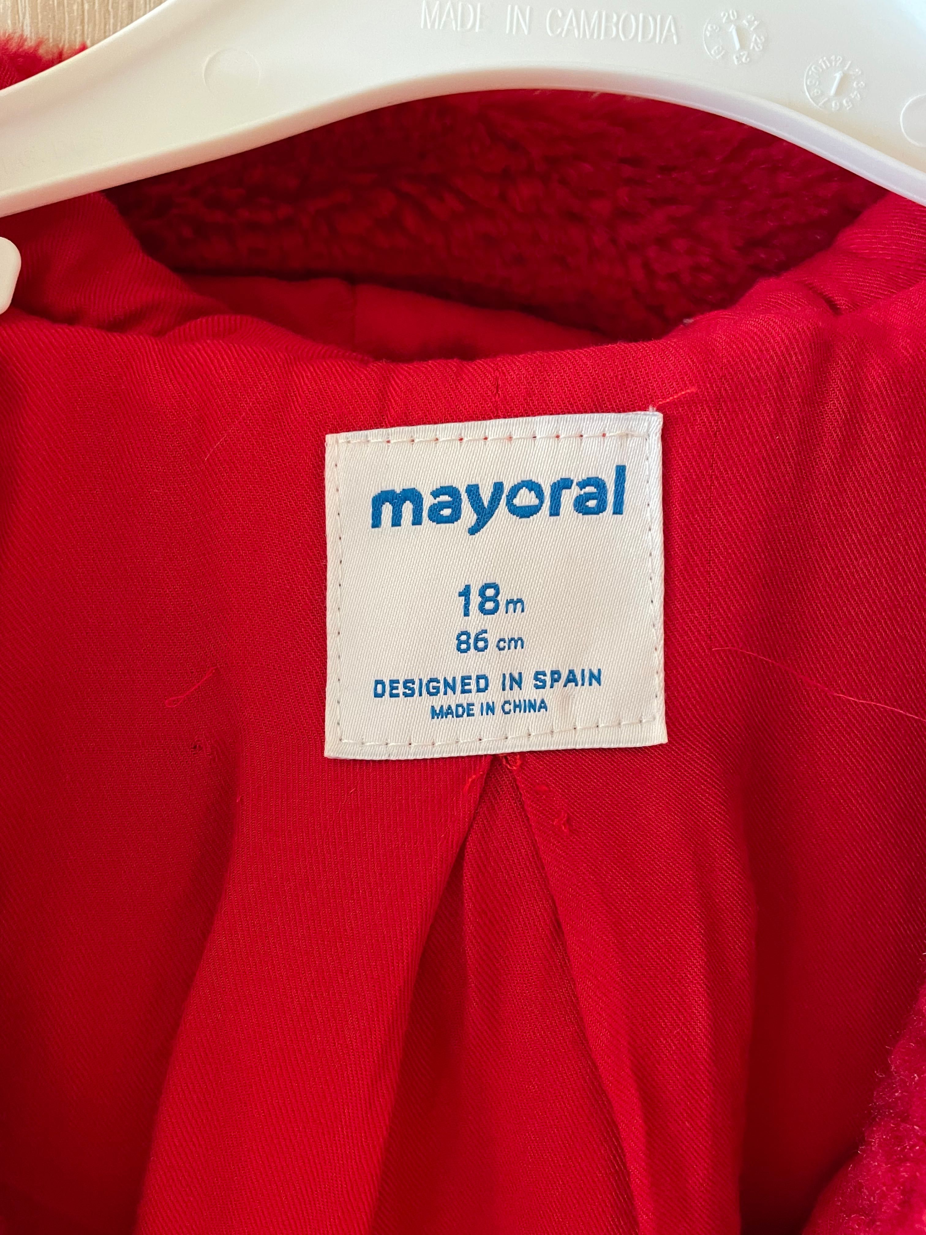 Płaszczyk dla dziewczynki Mayoral czerwony
