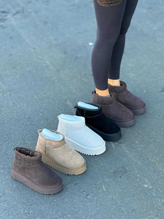 Жіночі UGG зимові на хутрі (36-41) черевики замшеві Уггі Угги