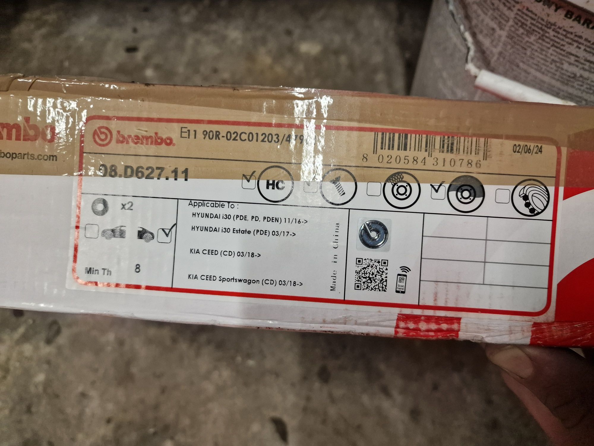 Tarcze hamulcowe tył brembo hyundai i30 kia ceed