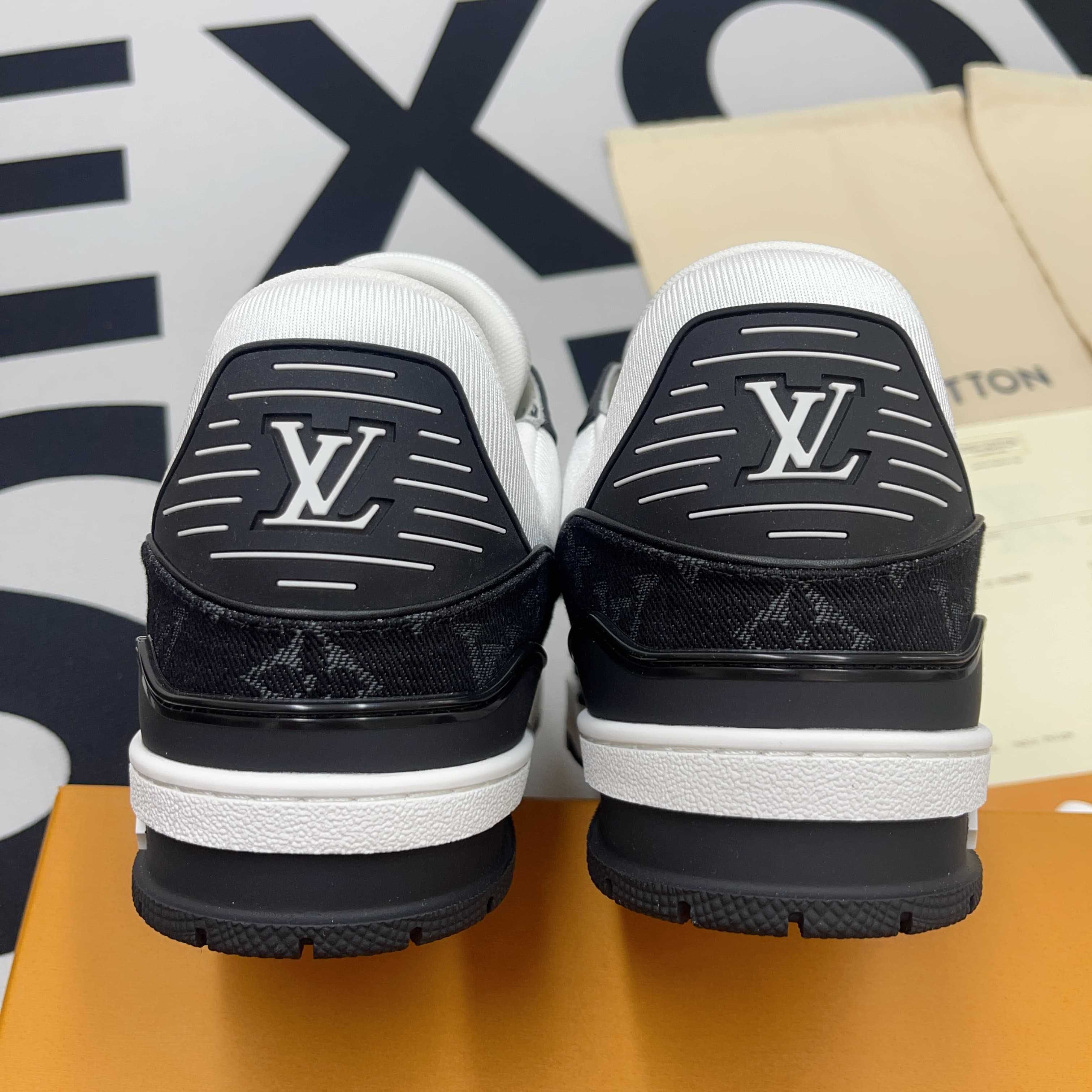 Buty Louis Vuitton LV Trainer Monogram Denim Black White (38-46)