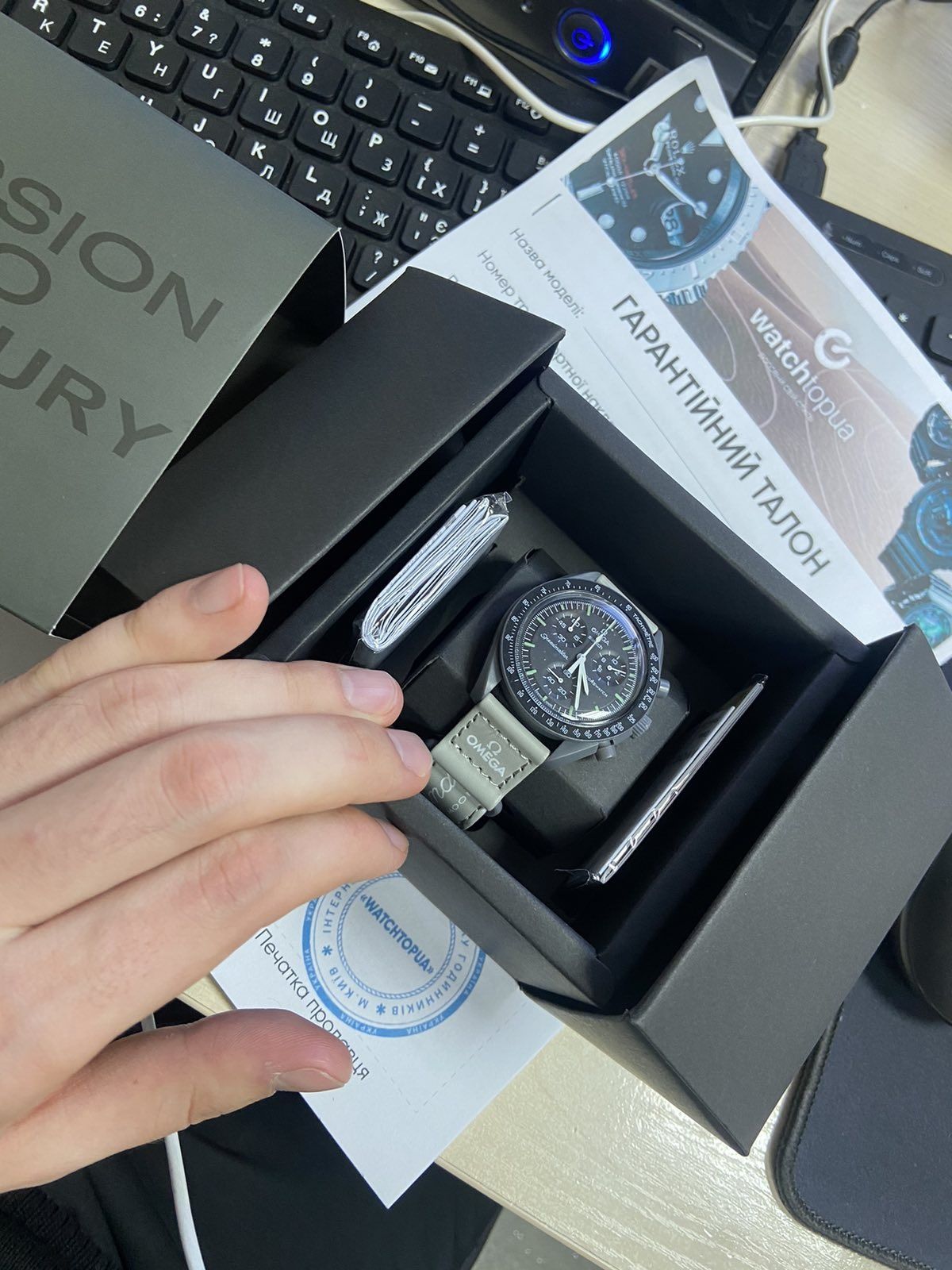 Годинник Swatch X Omega Moon Swatch Mission to Mercury з гарантією