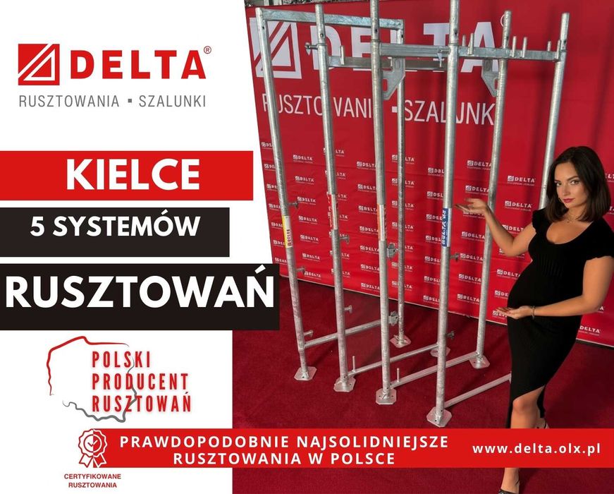 Rusztowania DELTA 70 - zestaw 150 m², 133 elementy - sprzedaż Kielce