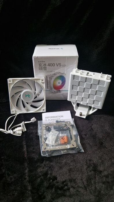 Процесорний  кулер башня Deepcool AG400 ARGB White новий