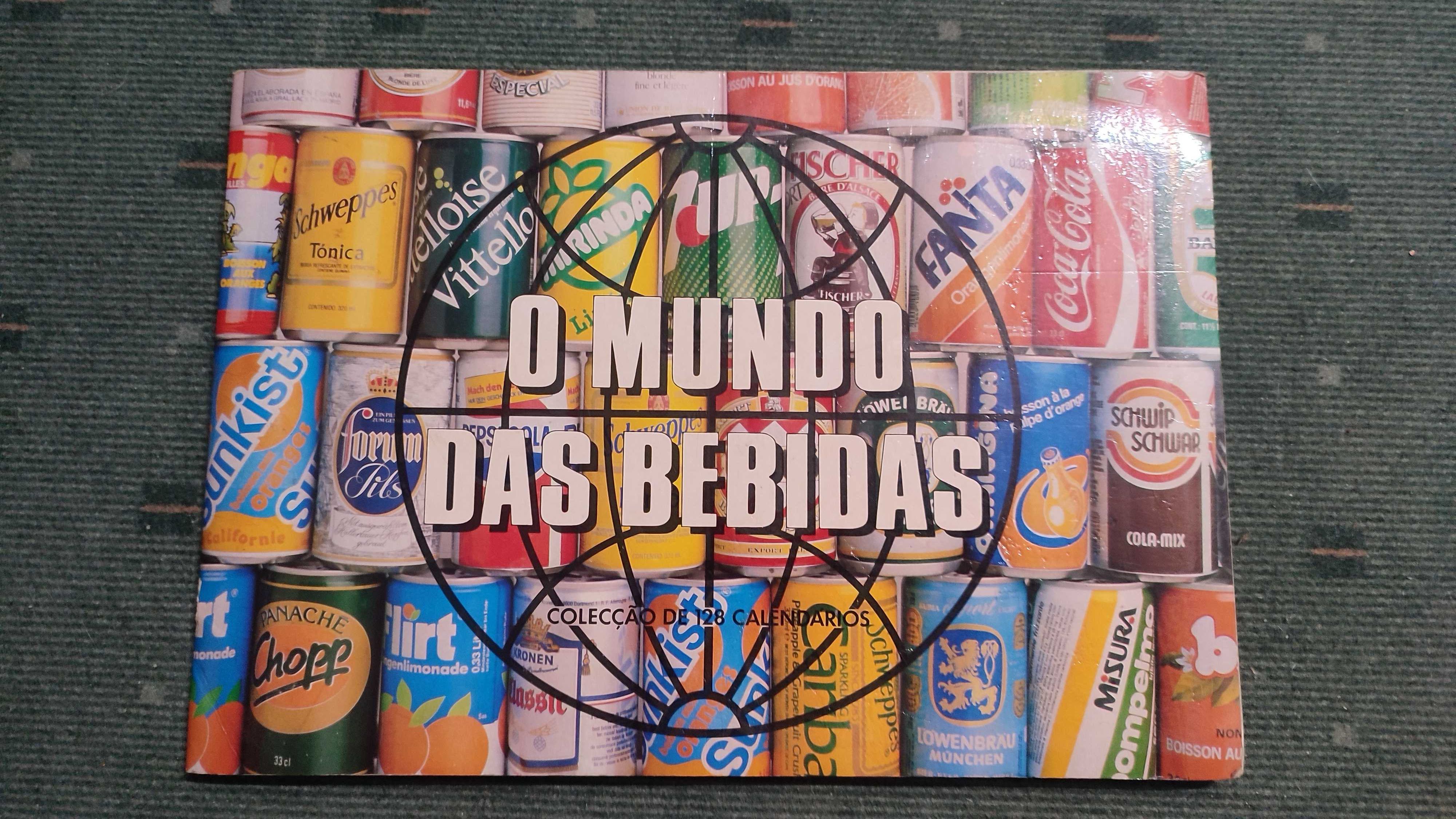 O Mundo das Bebidas - caderneta completa com 128 calendários