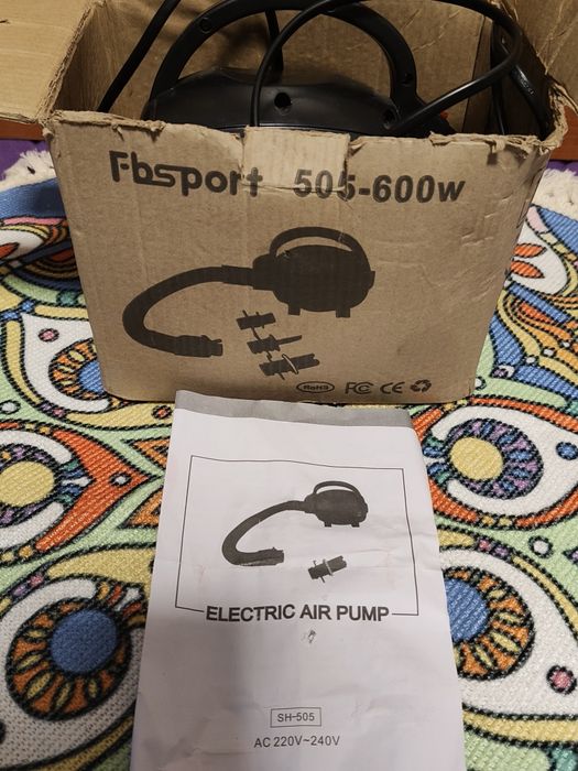 Elektryczna Pompa Powietrza Fbsport SH-505 600W - Materace,Pontony itd