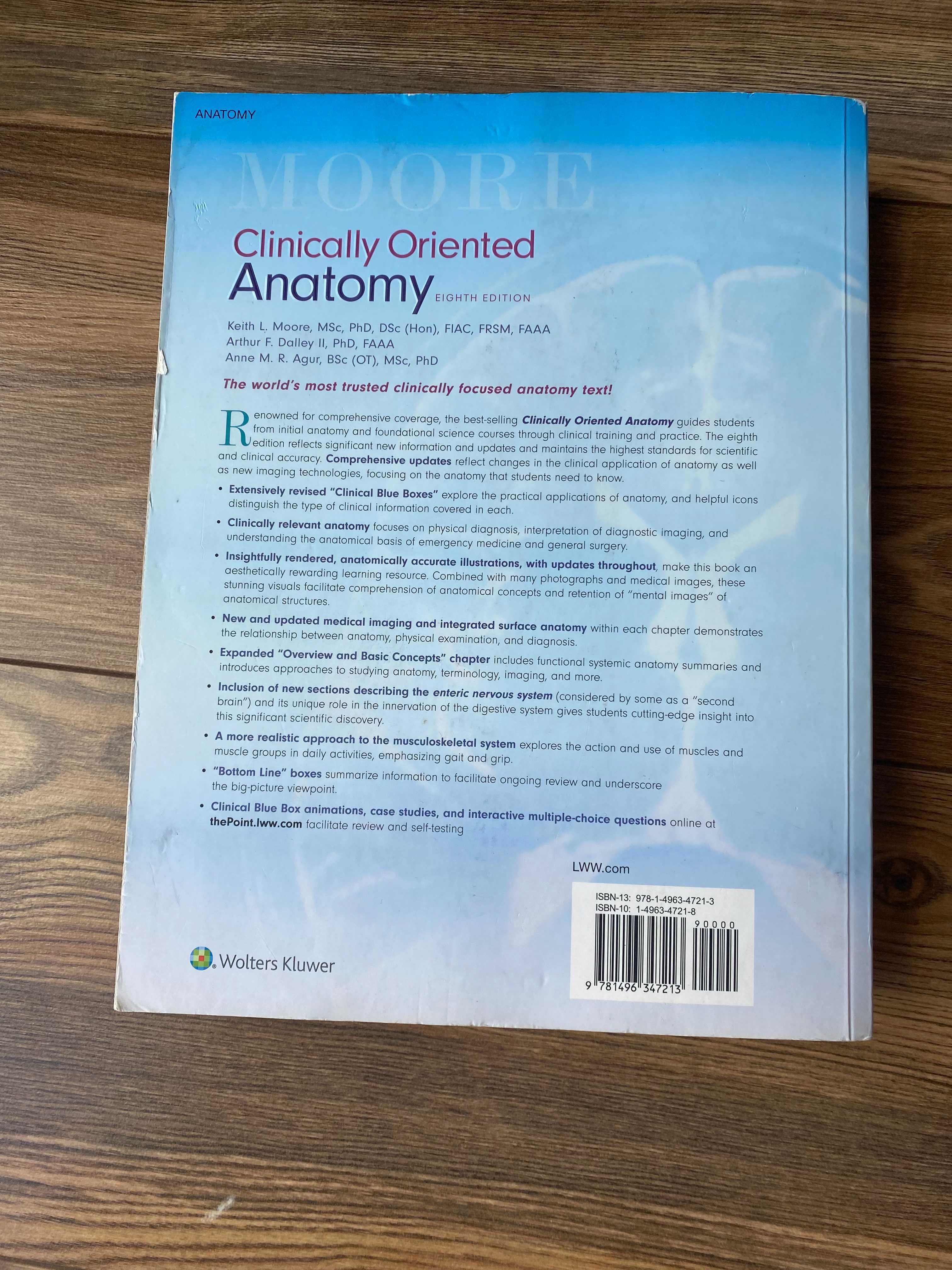 Moore Clinically Oriented Anatomy 8th ed 2018