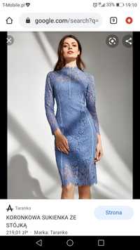 Błękitna sukienka Taranko 36