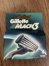 Gillette mach 3, 4 шт, касети для гоління (сменные касеты для бритья)