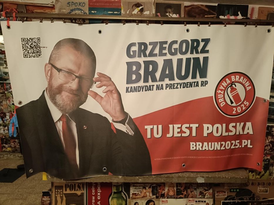 Plakat wyborczy Grzegorz Brauna