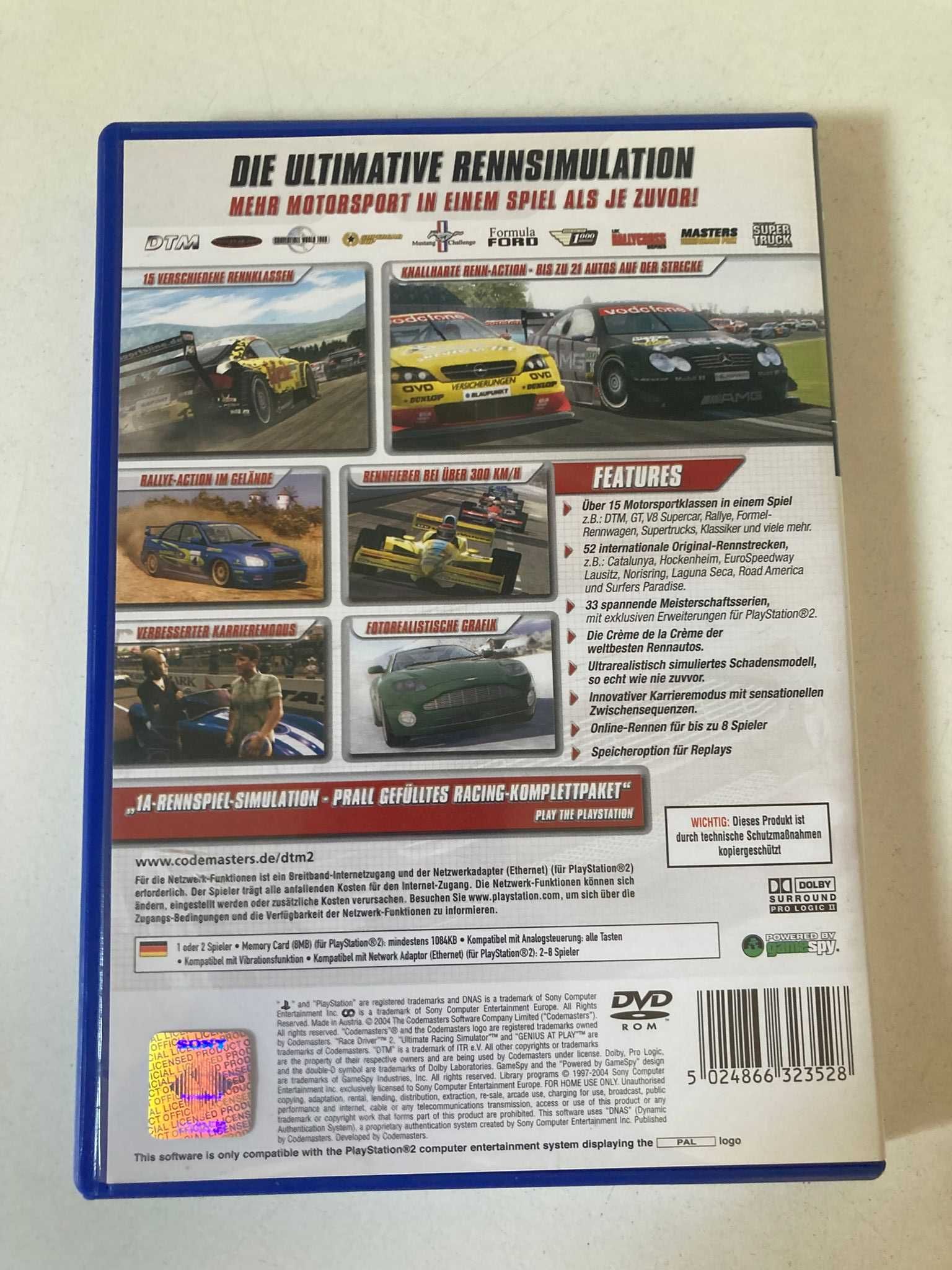 PS2 - DTM Race Driver 2