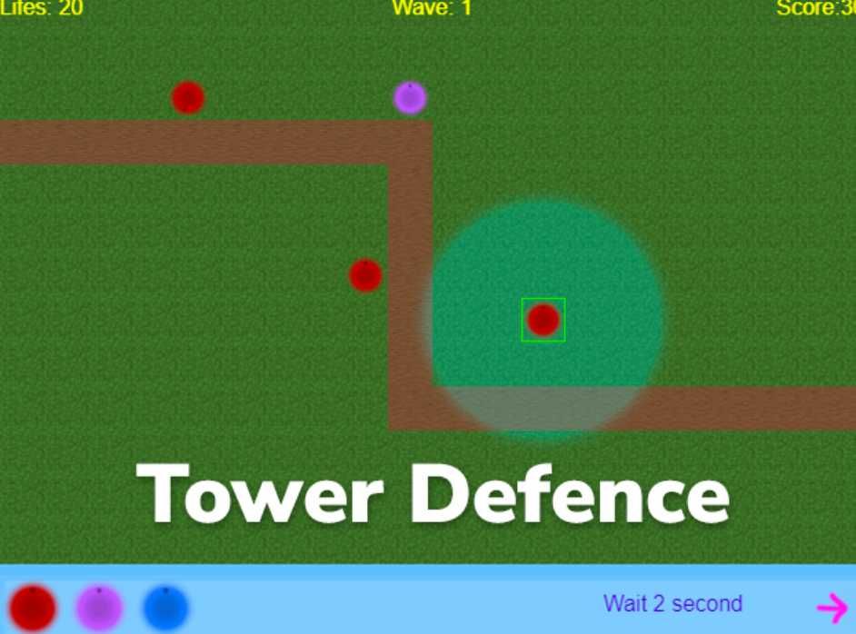 исходник механики Tower Defence на construct 3