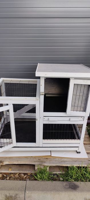 Klatka dla królików MaxxPet 95x63x93 cm - Szara
