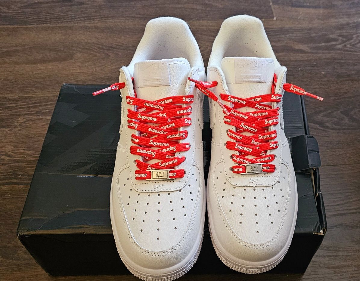 NIKE Air Force 1  Supreme Białe r.43