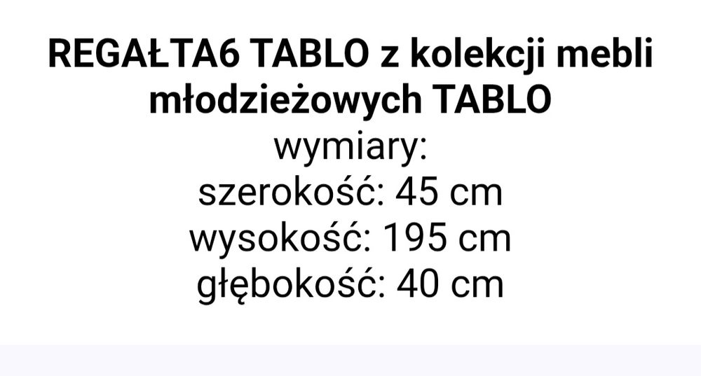Meble seria Tablo