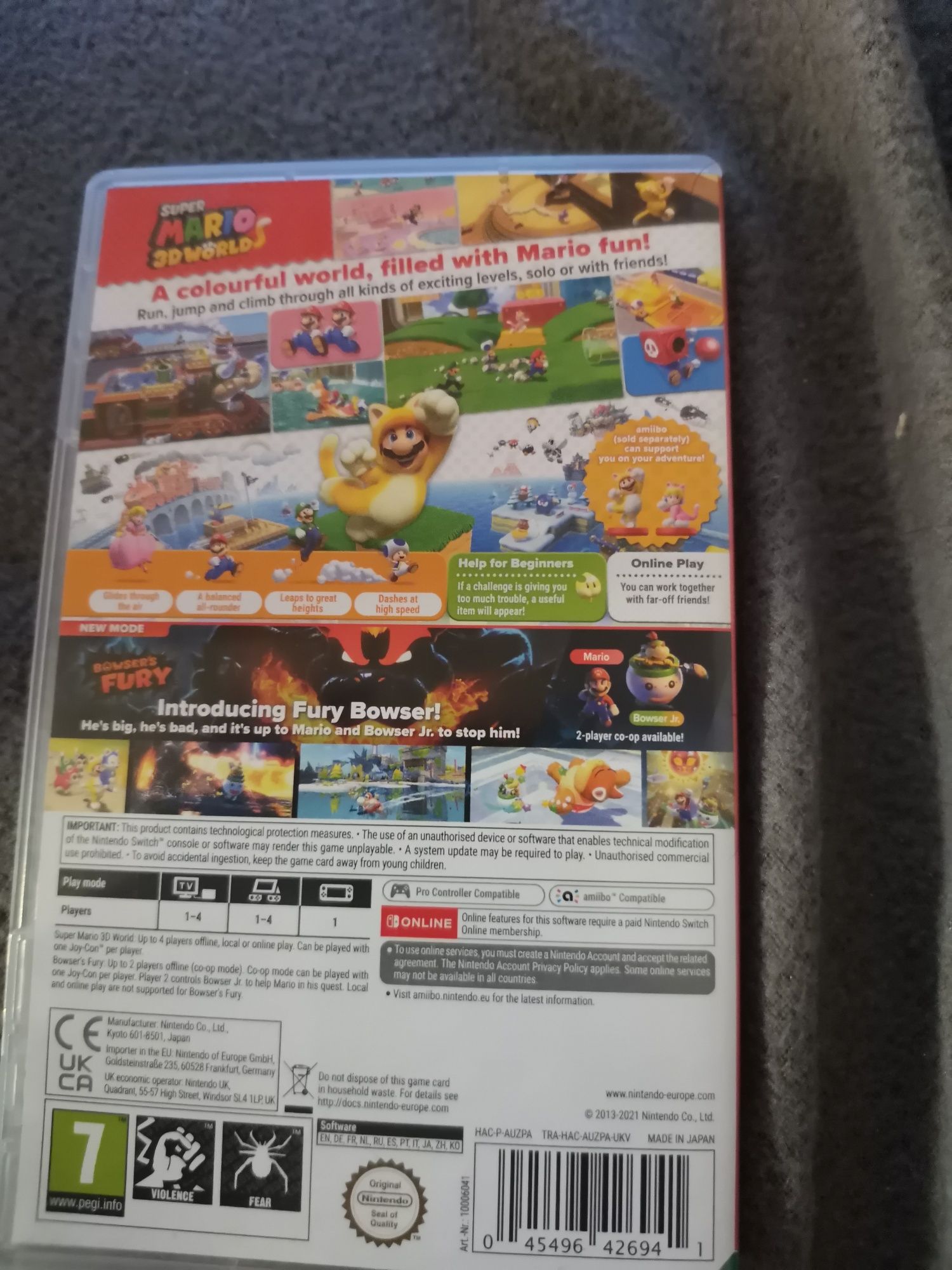 Super Mario 3d worlds browser fury Nintendo Switch