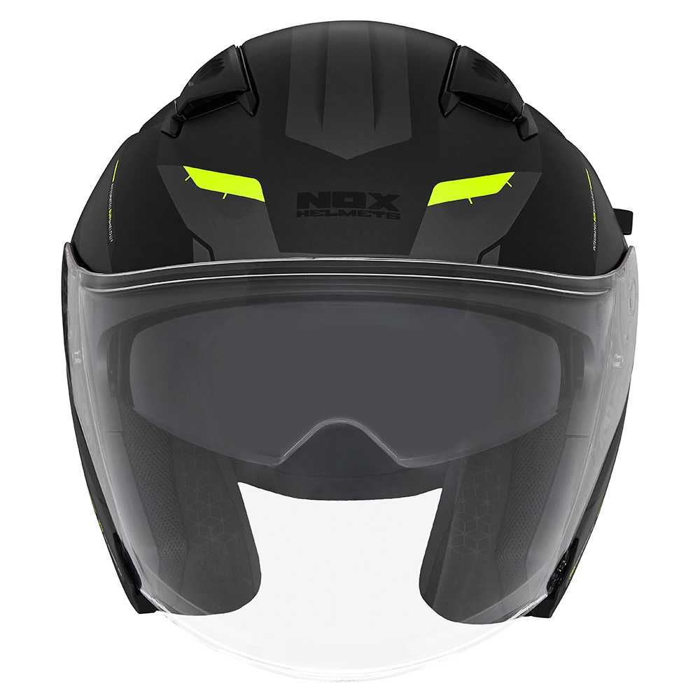NOWY Kask Otwarty JET NOX N130 KLINT CZARNY  roz. M ECE 22.06 BLENDA