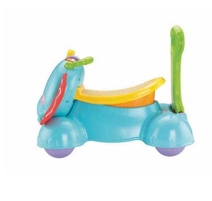 Skoczek, jeździk, pchacz, słonik, Fisher Price