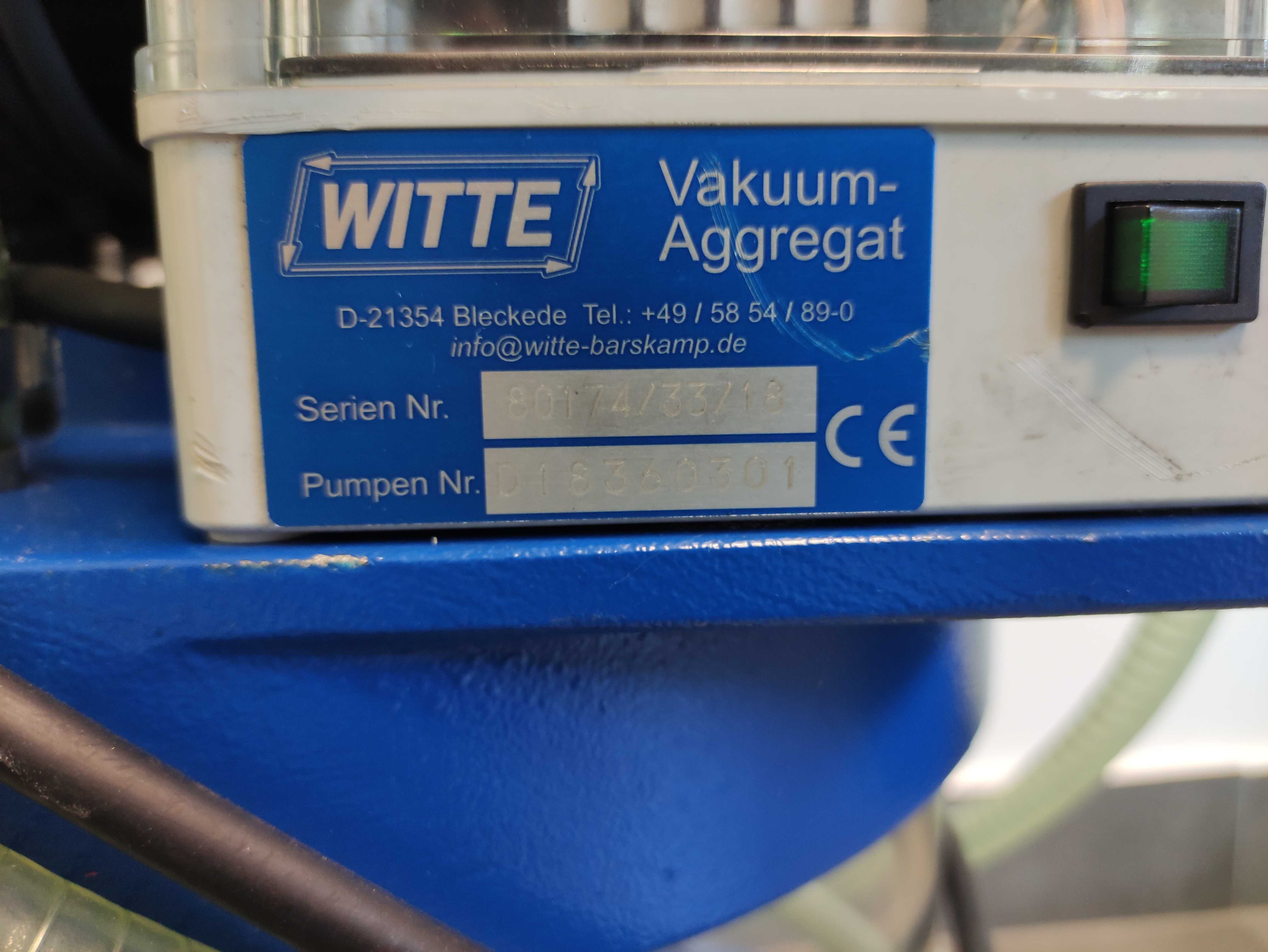 Pompa próżniowa Agregat Podciśnienia Próżni Witte Vakuum Aggregat