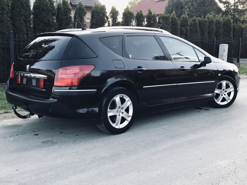 Peugeot 407 2.2 benzyna AUTOMAT FULL OPCJA grzane skóry NAVI xenon