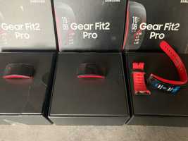 komplet 4 zegarki Samsung Gear Fit2 pro czerwone