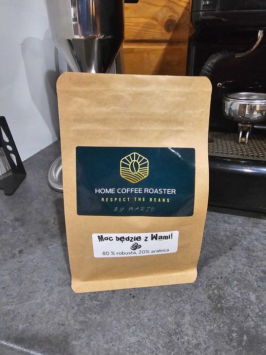Kawa ziarnista 200g świeżo palona 80%robusta , 20%arabica