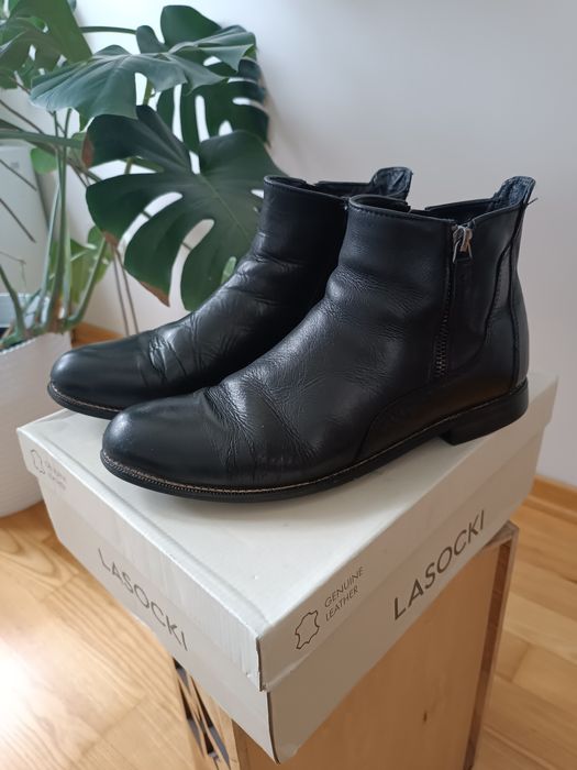 Stylowe buty Botki Lasocki skóra