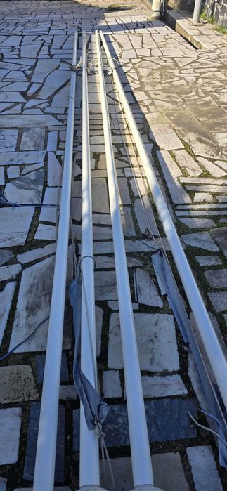 Mastros para bandeiras com cerca de 6.60 mt