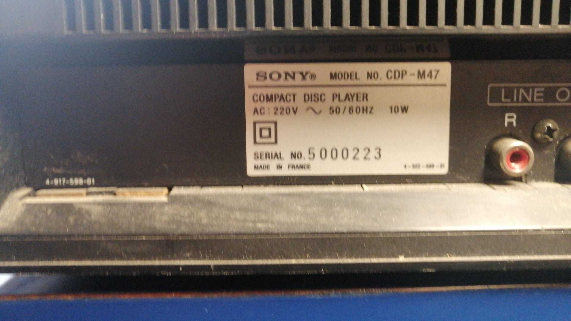 Sony cdp-m47 - compact disk player