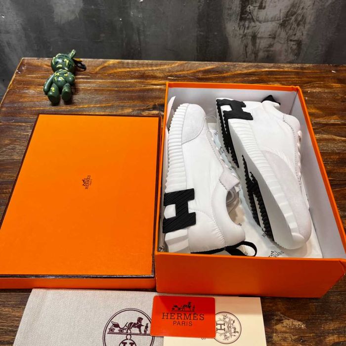 Skóra Czarny H Buty obuwie Hermes obuwie wypoczynkowe Rom 36-46